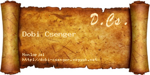 Dobi Csenger névjegykártya